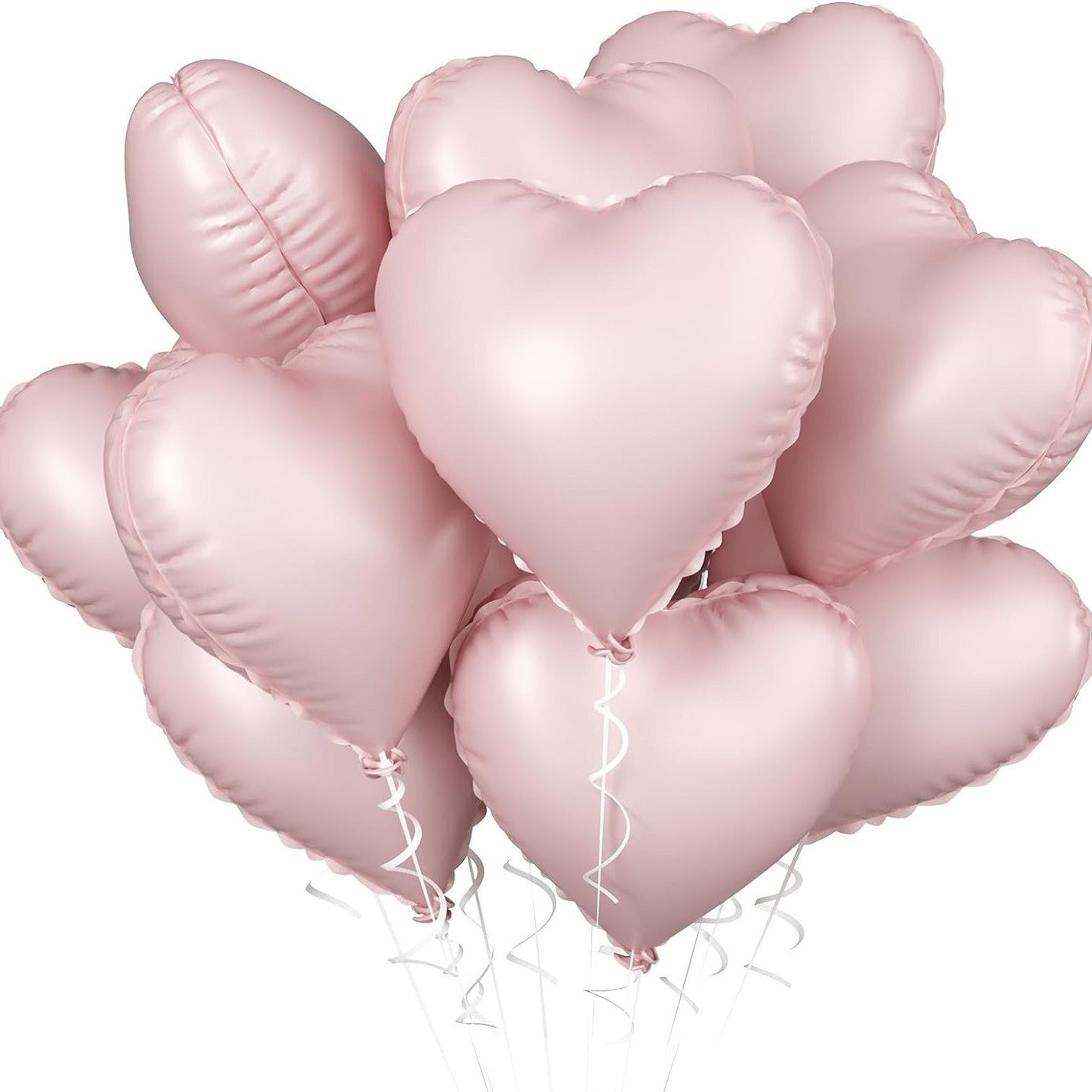 Cream Heart-shaped Balloon Valentine's Day