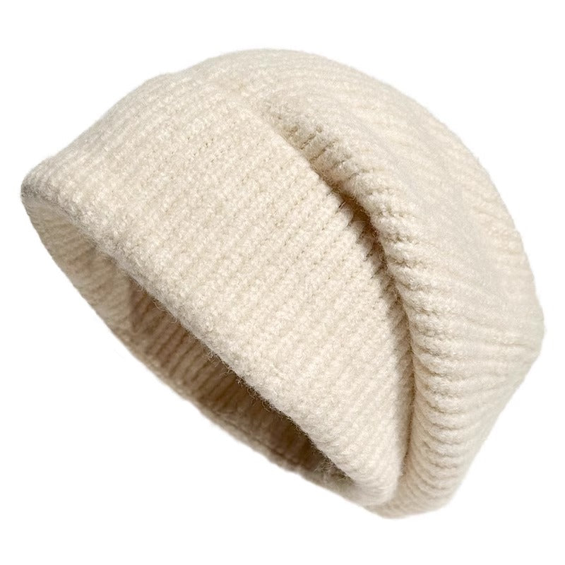 Version Lazy Air-cooled Hat Korean Age-reducing Knitted Pile Heap Cap