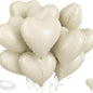 Cream Heart-shaped Balloon Valentine's Day