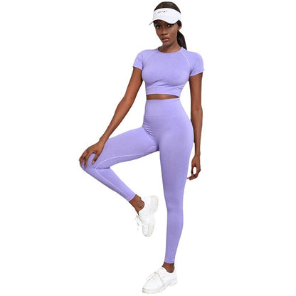 Schnell trocknende Trainingskleidung High Waist Hip Lift Yoga Pants Suit