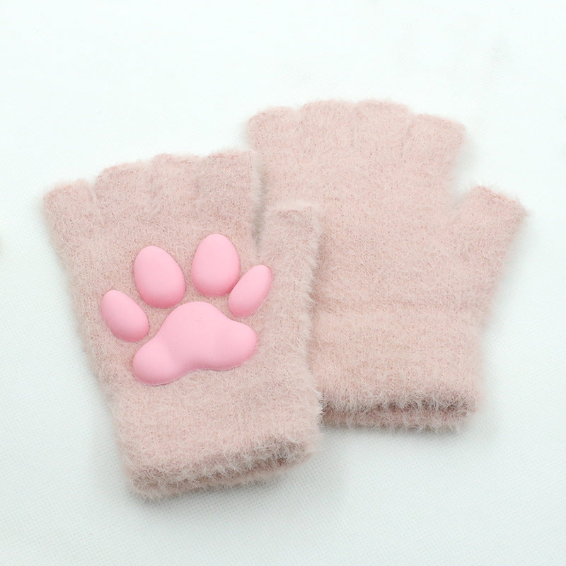 3D Cat's Paw Gloves Cute Animal Pattern