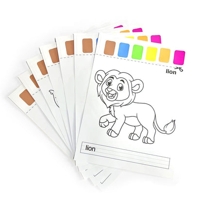 Color Filling Painting Children's Drawing Paper Watercolor Coloring