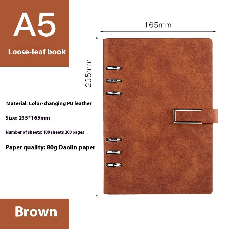 A5 Notebook Loose-leaf Removable Notepad Business Office Meeting