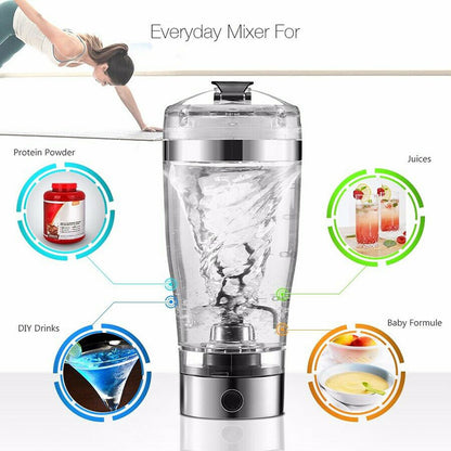 Agitator electric de shake de proteine ​​Sticla de shake cu USB Blender de cafea cu lapte Fierbător de sport și fitness Încărcare cu agitator electric