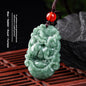 Natural A Cargo Jade Zodiac Rat Ox Tiger Rabbit Dragon Snake Horse And Sheep Monkey Chicken Dog Pig Jade Pendant Ornaments Wholesale