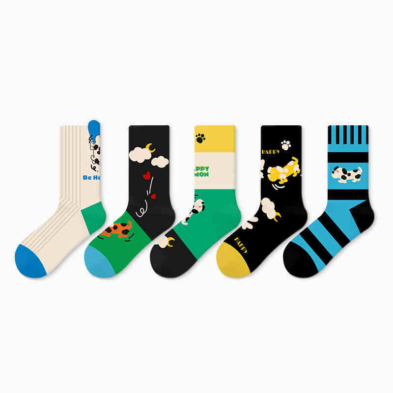 Cartoon Design Sense Spring And Autumn Stocking Cotton