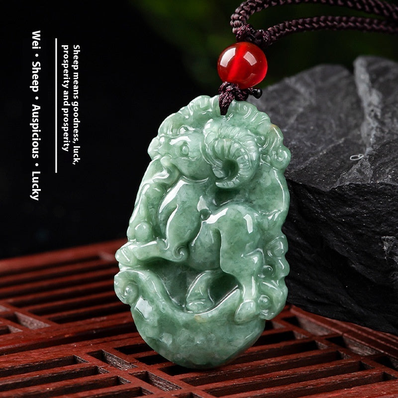 Natural A Cargo Jade Zodiac Rat Ox Tiger Rabbit Dragon Snake Horse And Sheep Monkey Chicken Dog Pig Jade Pendant Ornaments Wholesale