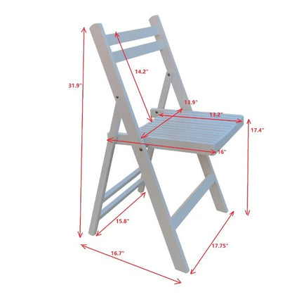 Furniture Slatted Wood Folding Special Event Chairs