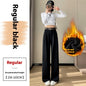 Black Suit Pants Women's Wide-leg Pants Straight Casual Pants