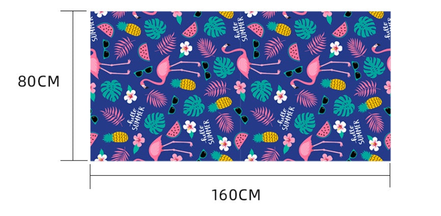 Printed Swim Microfiber Beach Towel