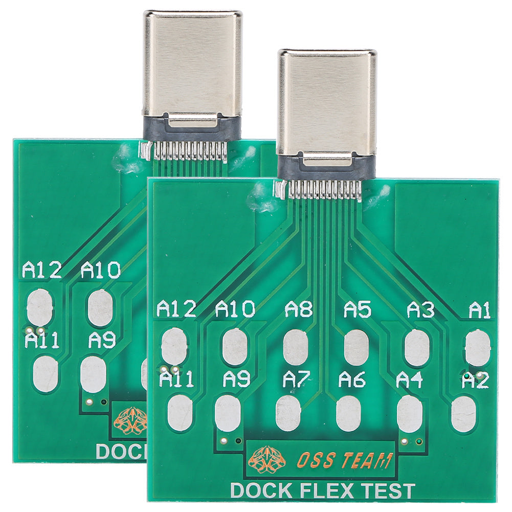 2pcs Dock Test Board USB 5 Pin Battery Power Charging Port Easy Test Repair for Android Type C Phone(1 )