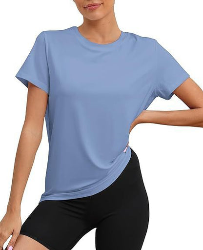 European And American Sports Top Round Neck Loose T-shirt