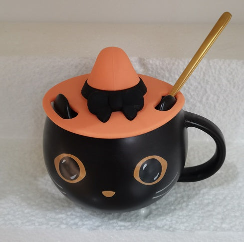 Pumpkin Covered Spoon Couple Gift Mug