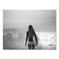 Nordic Modern Black And White Seaside Landscape Holiday Surfing Background Wall Poster Frameless Painting