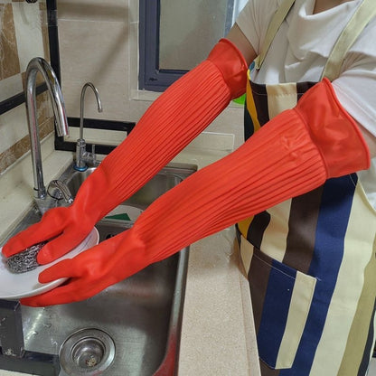 Rubber Household Kitchen Dishwashing Rubber Gloves Durable Beef Tendon Latex