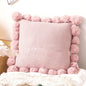 Throw Pillow Bed Sofa Cushion Waist Knitted Pillowcase