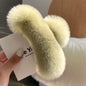 Real Rex Rabbit Hair New Cute Plush Headdress Hair Claw