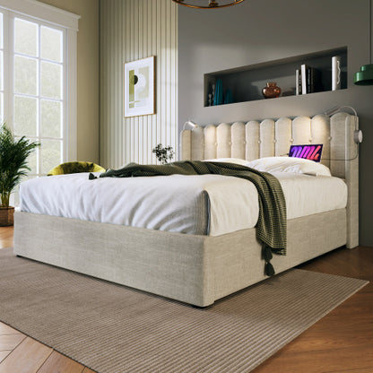 Linen Storage Space Bed Frame