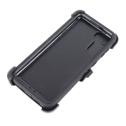 Phone Case for Galaxy S21 UltraRugged with Port Protection Includes Protective Case Clip Kickstand Black