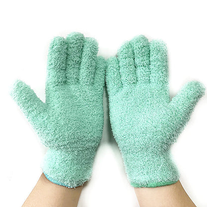 Half Velvet Comfortable Fine Fiber Dust Gloves