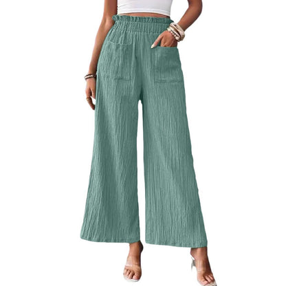 Casual Loose-fitting Wide-leg Slim-fit Trousers