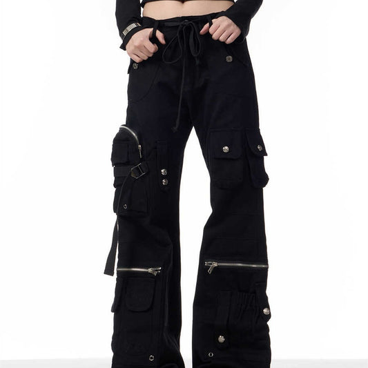 Spring New Loose Heavy Industry Straight-leg Trousers