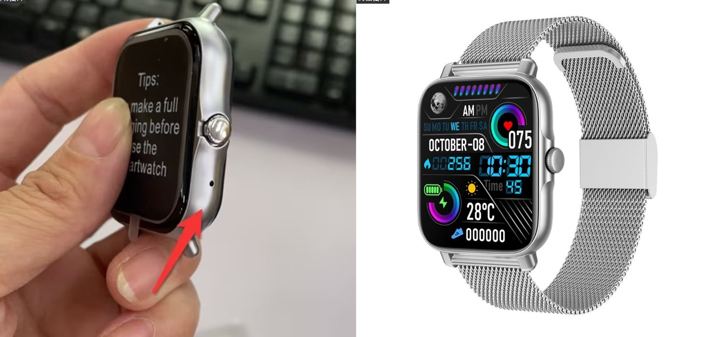 Smartwatch cu încărcare magnetică Model sport