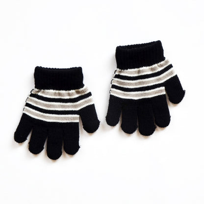 Autumn Winter Thermal Velvet Knitted Gloves