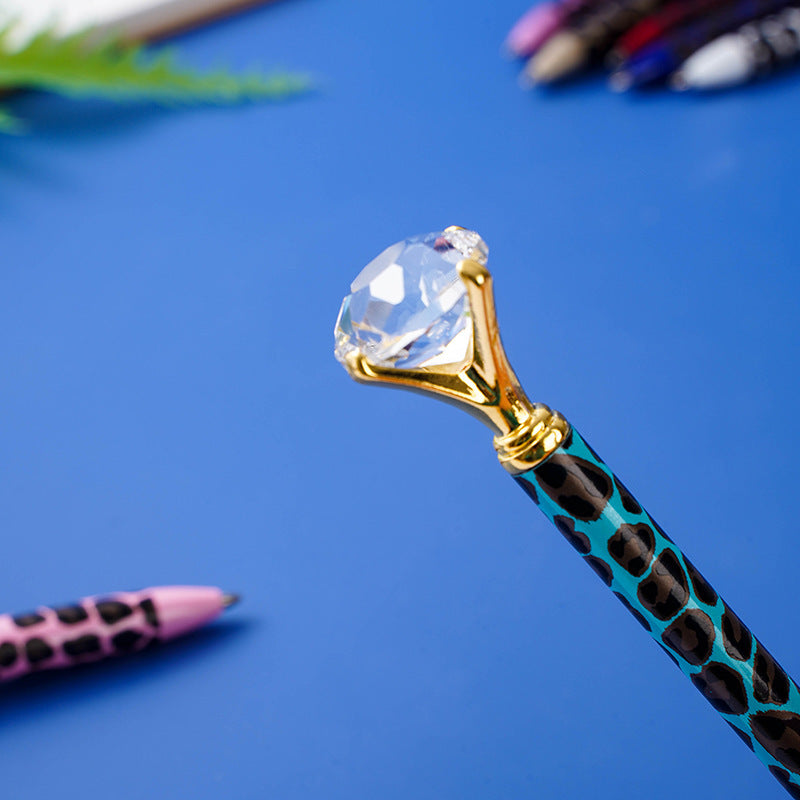 Leopard Diamond Ballpoint Pen Metal