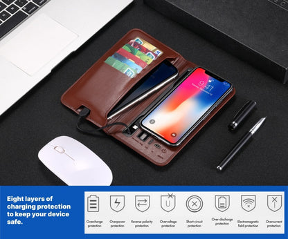 The Charging Wallet Is An Indispensable And Versatile Companion For Everyday Travel. With A Built-in Charging Module, The Battery Life Of The Mobile Phone Is Worry-free.