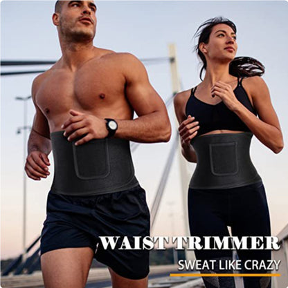 Corset Belt Sports Waist Support Violently Sweat Belly Band Fitness Burst Into Sweat Acceleration Running Belt Pocket Waistband