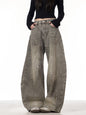 Retro Splash-ink Jeans Women's Machete Couple Pants