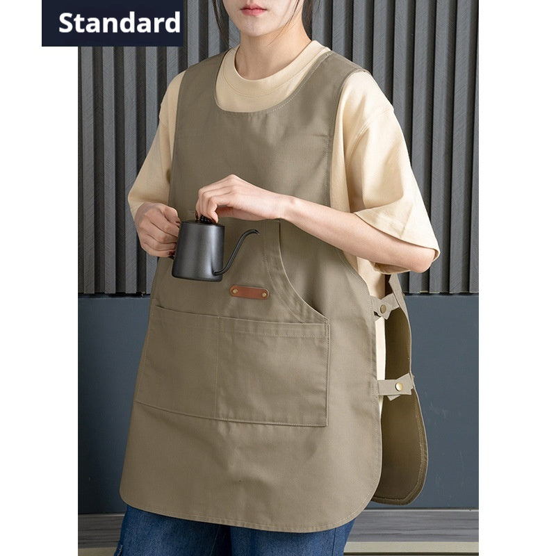 Coffee Shop Milk Tea Shop Hair Overclothes Vest