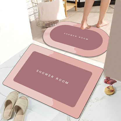 Simple Bathroom Absorbent Non-slip Floor Mat