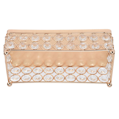 Cake Display Stand Golden Finish Rectangular Light Weight Exquisite Snacks Desserts Crystal Tray Holder