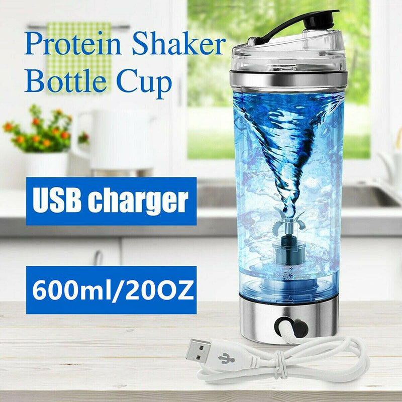 Agitator electric de shake de proteine ​​Sticla de shake cu USB Blender de cafea cu lapte Fierbător de sport și fitness Încărcare cu agitator electric