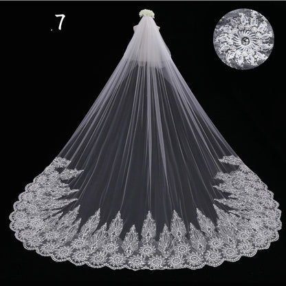 Bride Wedding Master Wedding Veil Long Long Tail