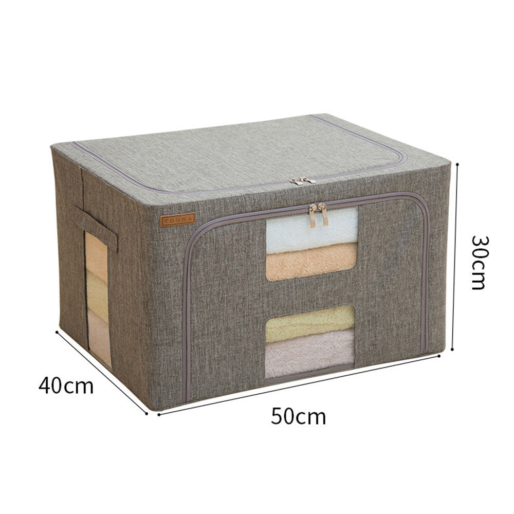 Storage Box Fabric Storage With Zipper Home