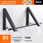 Punch-free Space Aluminum Foldable Invisible Folding Retractable Wall Hanger for Waterproof Hanging Underwear Coat Hanger