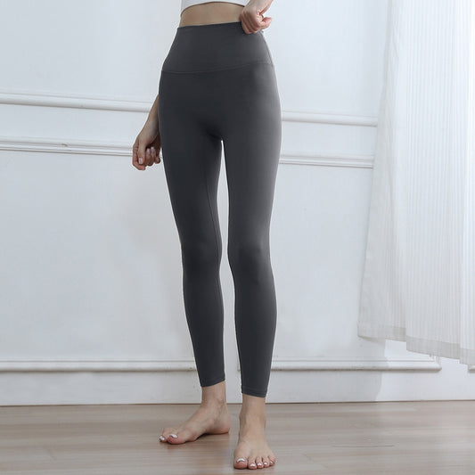 7A Thickened Traceless Yoga Pants Women's Outer Wear Fleece-lined Base