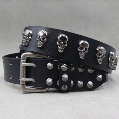 Alloy Skull Original Punk Rivet Belt