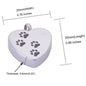 Stainless Steel Footprints Can Be Opened Cremains Pendant Necklace Commemorative Pendant