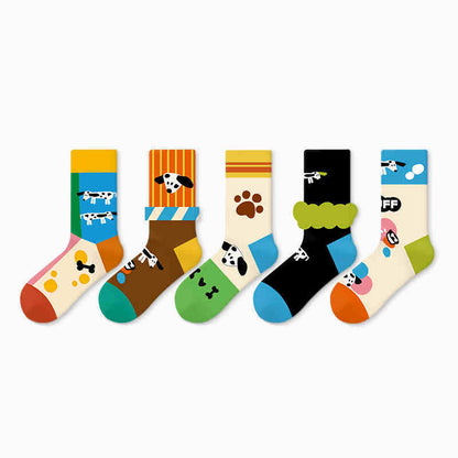 Cartoon Design Sense Spring And Autumn Stocking Cotton