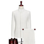 Men's Suit Set White Zhongshan Suit