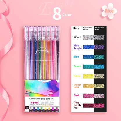 Shiny Crystal Gel Pen Fluorescent Pen Set