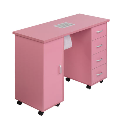 MDF Single Door 4 Drawers With Fans, Nail Art Table