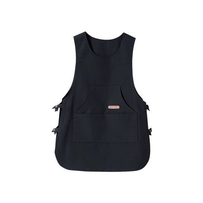 Coffee Shop Milk Tea Shop Hair Overclothes Vest