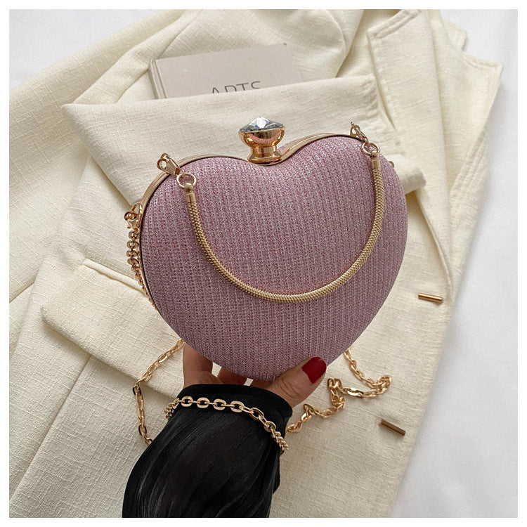 Banquet Bag Love Chain Shoulder Crossbody Handbag Valentines Day Outfit