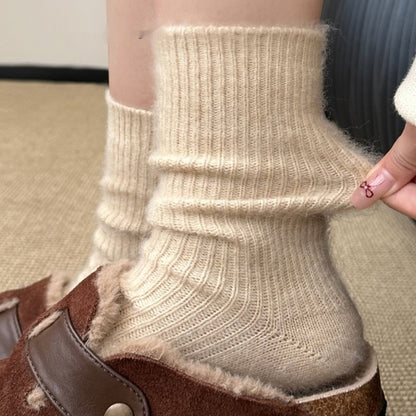 Autumn And Winter Maillard Tube Socks Thick Warm