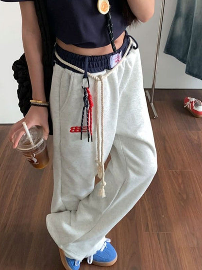 Retro Casual Pants Sweatpants For Women Autumn And Winter